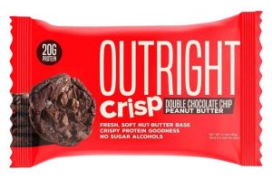 OUTRIGHT CRSP BAR 12/60g      DOUBLE CHOCOLATE CHIP PB